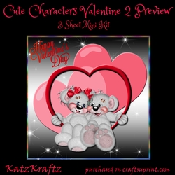 Cute Characters Valentine 2