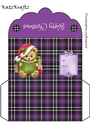 Cute Bear on tartan 2