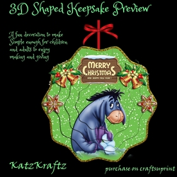 3D Shaped Keepsake Christmas Decoration 1