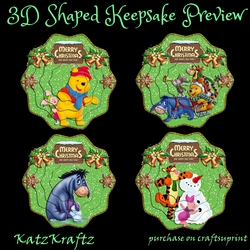 3D Shaped Keepsake Christmas Decorations bumper kit