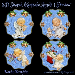 3D Shaped Keepsake Christmas Angel Decoration 1 Bumper Kit