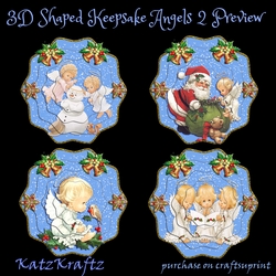 3D Shaped Keepsake Christmas Angel Decoration 2 Bumper Kit