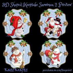 3D Shaped Keepsake Snowman 2 Bumper kit