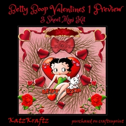 Betty Boop Valentines 1 Mini Kit