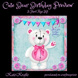 Cute Bear Birthday