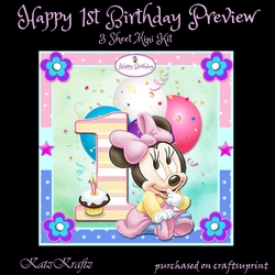 Happy 1st Birthday Mini Kit