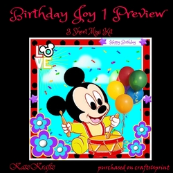 Birthday Joy 1 Mini Kit