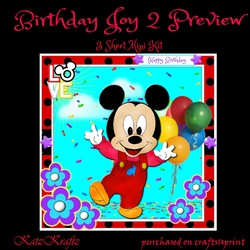 Birthday Joy 2 Mini Kit