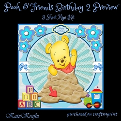 Pooh & Friends Birthday 2 mini kit