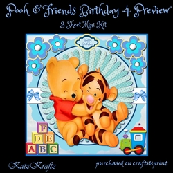Pooh & Friends Birthday 4 mini kit