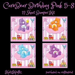 Care Bear Pink Birthday 5-8 Bumper Kit