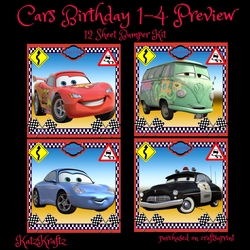 Cars Birthday 1-4