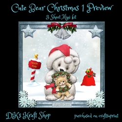 Cute Bear Christmas 1