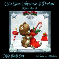 Cute Bear Christmas 3