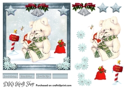 Cute Bear Christmas Sheet 2