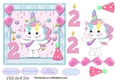 Cute Little Unicorn Second Birthday 3
