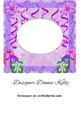 Purple Age Birthday Insert