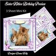 Sister Kitties Birthday Mini Kit