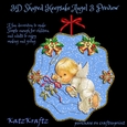 3D Shaped Keepsake Christmas Angel Decoration 3