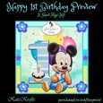 Happy 1st Birthday 1 (boy) Mini Kit