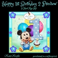 Happy 1st Birthday 2 (boy) Mini Kit