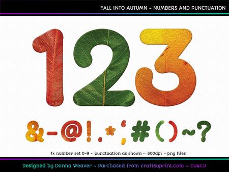 Fall Into Autumn Numbers and Punctuation