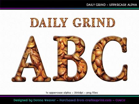 Daily Grind Uppercase Alpha