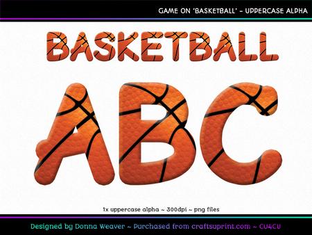 Cu4cu Game on Basketball Uppercase Alpha