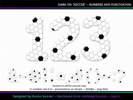 Cu4cu Game on Soccer Numbers and Punctuation