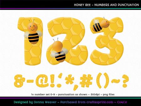 Cu4cu Honey Bee Numbers and Punctuation