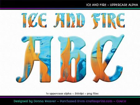 Cu4cu Ice and Fire Uppercase Alpha