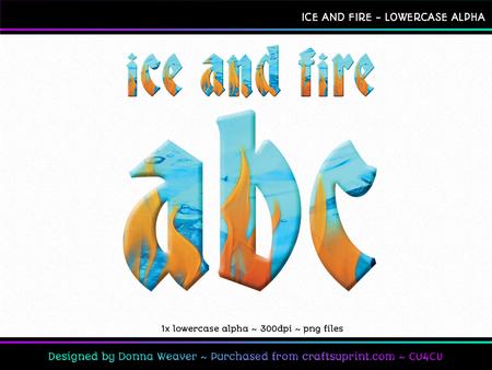 Cu4cu Ice and Fire Lowercase Alpha
