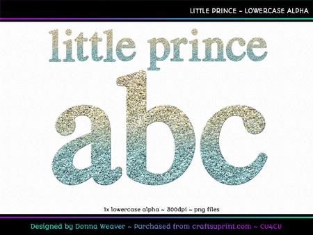 Cu4cu Little Prince Lowercase Alpha