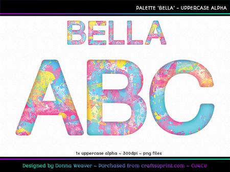 Cu4cu Palette 'bella' Uppercase Alpha