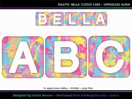 Cu4cu Palette 'bella' Cutout Uppercase Alpha