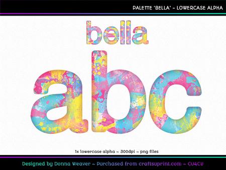 Cu4cu Palette 'bella' Lowercase Alpha
