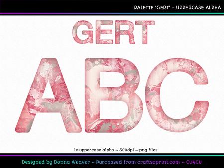 Cu4cu Palette 'gert' Uppercase Alpha