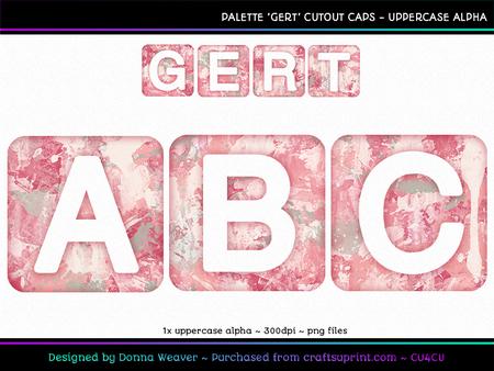 Cu4cu Palette 'gert' Cutout Uppercase Alpha