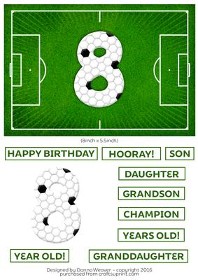 Soccer/football Birthday 8 Year Old