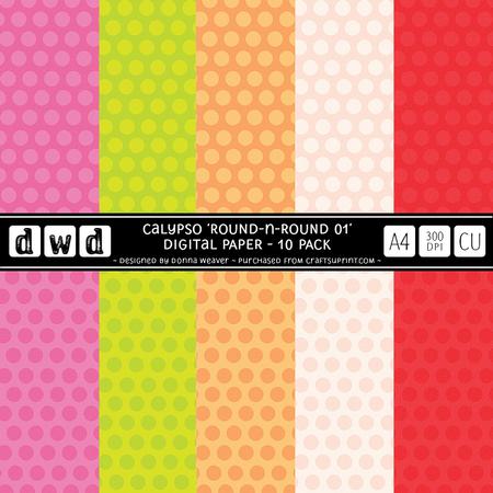 Calypso A4 Round N Round01 Paper Pack Commercial Use