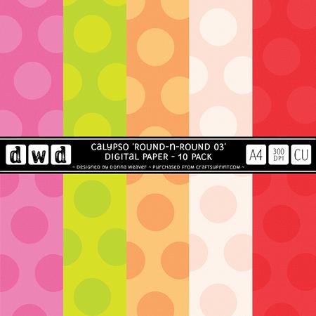 Calypso A4 Round N Round03 Paper Pack Commercial Use