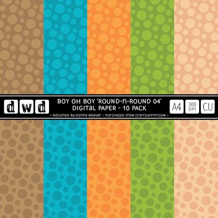 Boy Oh Boy A4 Round N Round04 Paper Pack Commercial Use