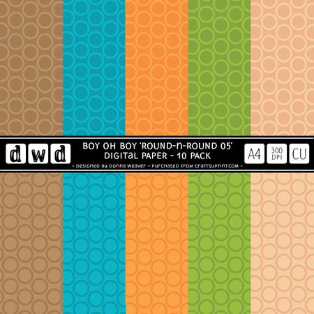 Boy Oh Boy A4 Round N Round05 Paper Pack Commercial Use