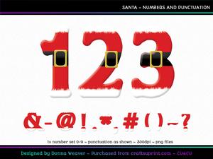 Santa Numbers and Punctuation