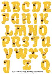 Honeybee Uppercase Alphabet Alpha Sheet