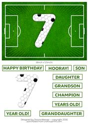 Soccer/football Birthday 7 Year Old