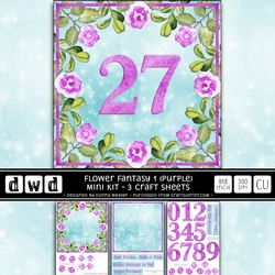 Floral Fantasy 1 - Purple Mini Kit