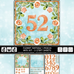Floral Fantasy 1 - Peach Mini Kit