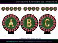 Place Your Bets Gold Uppercase Alpha