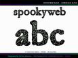 Spookyweb Black Lowercase Alpha